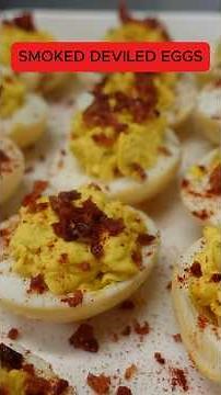 How To Smoke Deviled Eggs-Easy Flavorful Traeger, Pit Boss or Any Smoker#shortsvideo #traegergrills