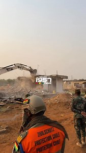 LIVE | The National Disaster Management Organisation (NADMO) has resumed the demolition of unauthorized structures along the Kpeshie Lagoon. The joint operation between NADMO and the Ghana Armed Forces made a stop at the Tse Addo side of the Kpeshie Lagoon on Tuesday morning. - #the1957news | The1957News