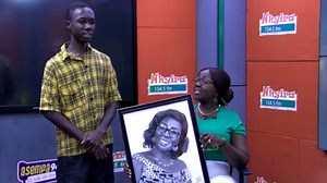 1.1K views · 51 reactions | Godson Painting presented a pencil artwork to Mama Effe Amanor, the host of Obra at Nhyira FM, as a form of encouragement for her contribution in shaping the lives of youngsters in society. For any pencil artwork, please contact Godson Painting on: 0257 231 812 or 0596 466 708 #NhyiraObra #LikeCommentShare #Nhyira1045Fm | Nhyira 104.5 FM | Facebook