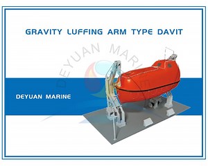 [Hot Item] 85kn Gravity Luffing Arm Type Davit, Marine Crane Davit