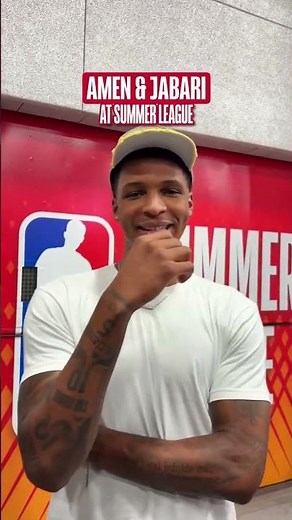 Amen & Jabari Checking In From Vegas | Houston Rockets