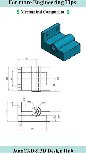 𝐀𝐮𝐭𝐨𝐂𝐀𝐃 & 𝟑𝐃 𝐃𝐞𝐬𝐢𝐠𝐧 𝐇𝐮𝐛👉🏻𝐅𝐨𝐫 𝐦𝐨𝐫𝐞 𝐄𝐧𝐠𝐢𝐧𝐞𝐞𝐫𝐢𝐧𝐠 𝐓𝐢𝐩𝐬 #cad #autocad #viral #solidworks #design #shorts