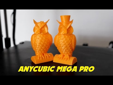ANYCUBIC MEGA PRO TEST - BED LEVELING - FILAMENT LOADING