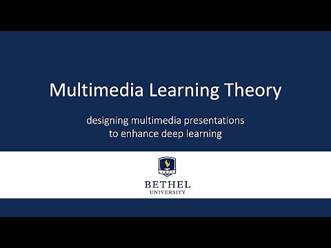 Cognitive Theory of Multimedia Learning