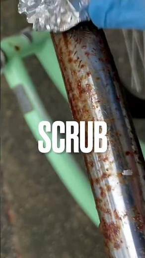 How To Remove Rust From A Bike (Cheap & No Chemicals) #shorts #bike