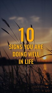 10 Signs You Are Doing Well in Life ✍️ | LIFE LESSONS #reels #GrowthMindset #lifelessons #motivation #inspiration #positivevibes #trending #quotes #positivity #viralreels #lifesideal | Life's Ideal