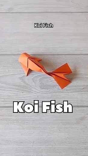 KOI FISH ORIGAMI EASY TUTORIAL|HOW TO MAKE A KOI FISH PAPERCRAFT STEP BY STEP FOLDING|SEA|ARTWORK