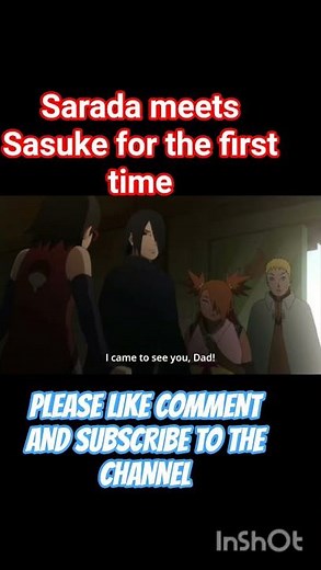 Sarada meets her dad Sasuke after a long time