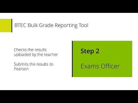 Bulk Grade Reporting Tool on Edexcel Online Step 2: Exams Officers