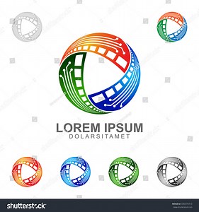 Vector Video Technology Logo Template Stock Vector (Royalty Free) 336375413 | Shutterstock