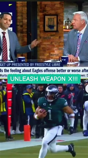 GET UP!!! Are the Philadelphia Eagles saving Jalen Hurts run game for the PLAYOFFS??? I hope so!!! Do you believe the coaches is “saving” Jalen Hurts for the playoffs? #philadelphiaeagles #jalenhurts #nflfootball #eaglesfootball #nfl