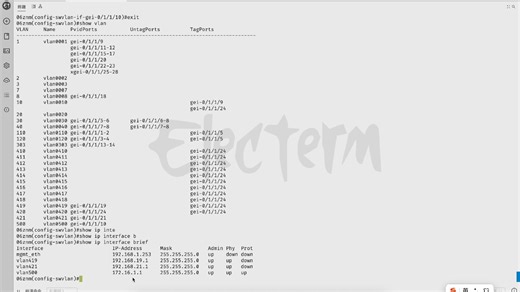 DHCP（使用交换机中兴5228F，VLAN逻辑端口）