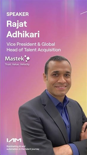 Rajat Adhikari — VP & Global Head TA, Mastek | Speaker Reveal | IAMPHENOM India 2025
