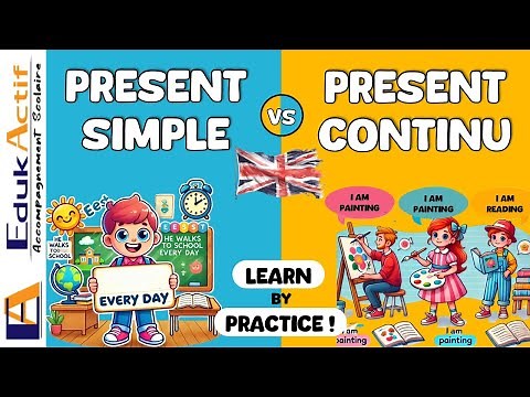 Middle School/High School: Exercises on the Simple Present and Present Continuous in English