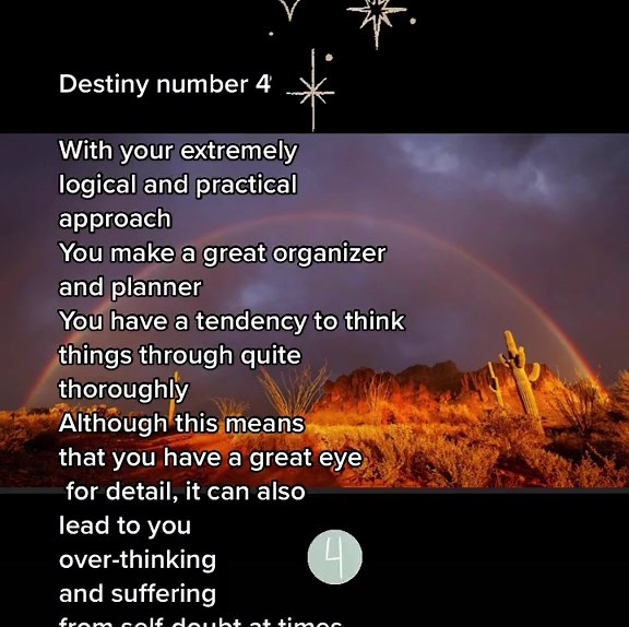 Destiny number 4 You have a tendency to think things through quite thoroughly#thorough #overthinker #destiny#destiny4 #numerology #lifecoach#lifepath#coachingbynumbers