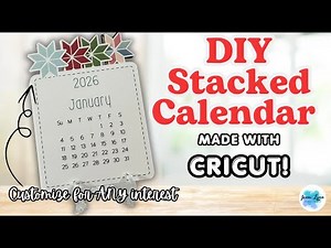✨You NEED to Try This Cricut Stacked Calendar DIY | My New Favorite Craft! 📅