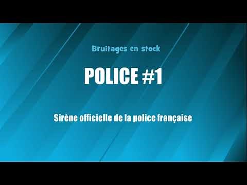 POLICE #1 Sirène officielle police française (bruitage gratuit)