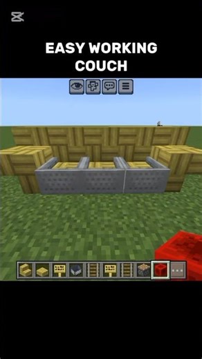 Easy working couch #minecraft #build #minecrafttutorial #gaming #funk #viral #trending