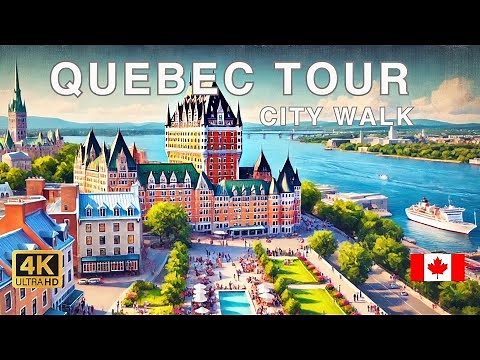 Quebec City Walking Tour Canada 🇨🇦 - Top Places & Must See Attraction | 4K Full HD | VLOG | Travelog