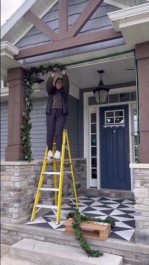 A PVC Garland arch is a great way to add some character to your entry for the holiday season and