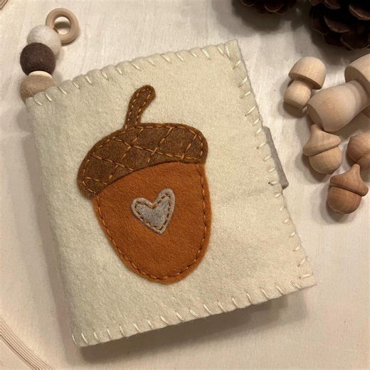 Woodland Felt Quiet Book | Soft Baby Toy | Handmade Forest Sensory Book - Etsy