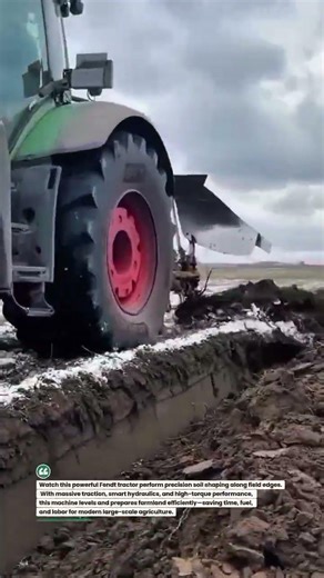 Futuristic Field Power:Precision Tractor Soil Leveling in Action#FarmTech#SmartFarming #TractorPower
