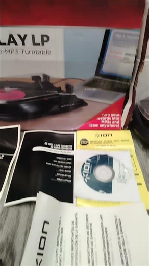 ION Quick Play LP – USB Powered LP-To-MP3 Turntable - Black - Boxed