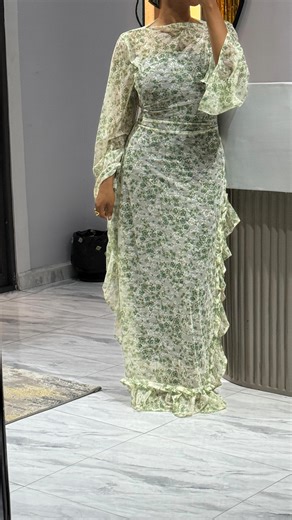 Stlylish fits~ on Instagram: "✨THE PRETTY “MONA SIDE-FLARED DRESS✨ She’s all shade of subtlety with a little touch of sass to spice up any room. ——————————————— Now available in sizes to shop✨ Fabric used is Mesh and very transparent (dress does not come with inner/camisole) 🏷️ N35,000"