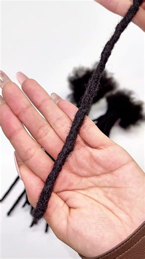 These interlocked locs are handcrafted from 100% human hair