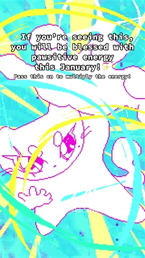 Start the year off strong and majestic my eternal friend! MEOW IS YOUR TIME TO SHINE BRIGHTER THAN EVER BEFORE!!🐱✨ #pawsitivevibes #positivevibes #sillycat #2danimation #catmeme