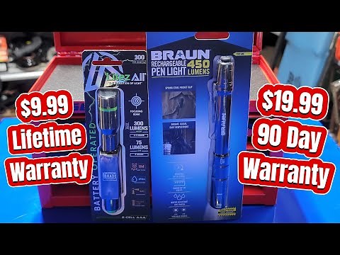 Braun 450 Lumen Rechargeable Pen Light from Harbor Freight / Is It Worth $20? #tools #review #lights
