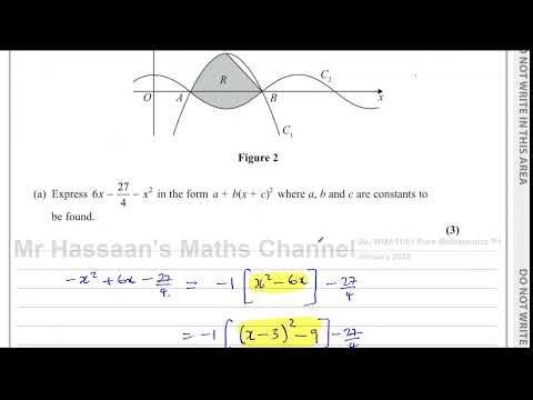 WMA11/01, (Edexcel), IAL, P1, January 2025, Q9, Completing the Square, Trig Graphs, Inequalities