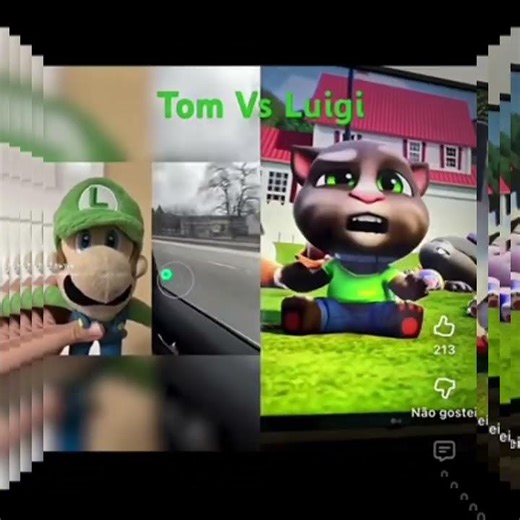 layer added every Half second Tom vs Luigi (5 Layers)