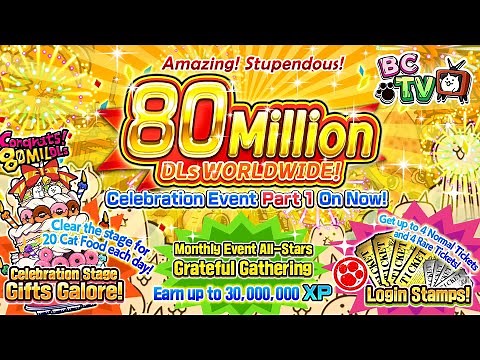Battle Cats TV: 80 Million Downloads!