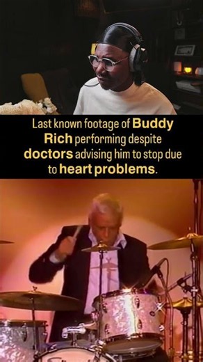 He Played Despite His Doctor's Warning #drums #musiclegend #buddyrich