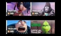 Mix of 4 videos from youtube : Universal Animated Films Trailers All at Once - Part 4