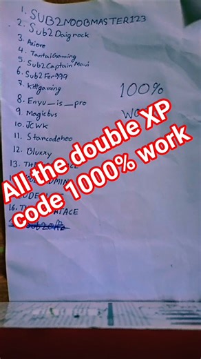 roblox double XP code 1000% work check it now