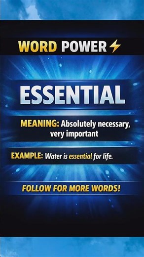 Word Power ⚡ (ESSENTIAL) | Day 5/10 | Shwet Kumar