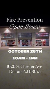 16K views · 101 reactions | Delran Fire Open House!  Mark your...