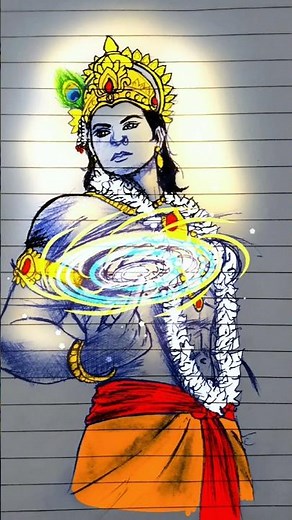 Simple Lord Krishna Art Tutorial #easydrawing #krishnaart