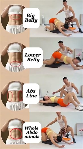 4 Super Effective Moves for a Flat Belly20 Reps x 5 Sets for... #Shorts #happy.fitness9