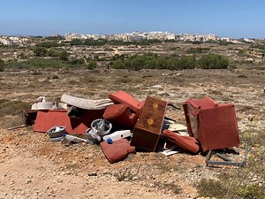 Are the Maltese disposing of waste properly, or are they only concerned with the situation inside their homes?