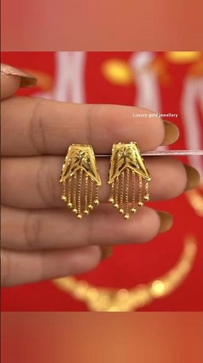 1 gram gold earrings tops designs for daily use #shorts #viralshorts #gold #earrings #topsdesigns