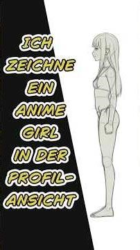 Wie man ein Anime Girl in der Profilansicht zeichnet. #Animeart #drawingshorts #zeichnen