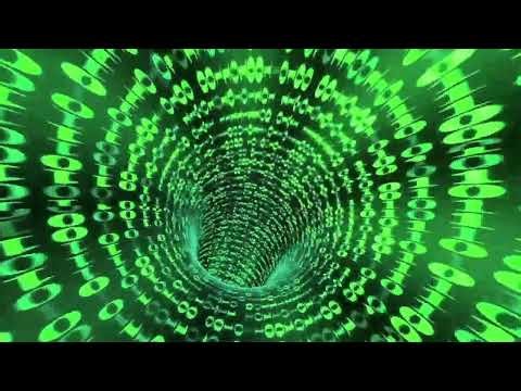 XFlight through a matrix-style digital tunnel ll 4K Video
