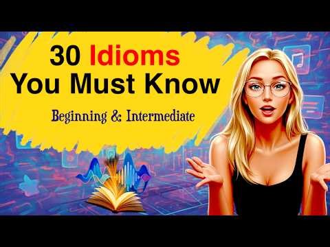 30 English Idioms You Must Know | Learn Idioms for Daily Conversation | Easy English A2 Listening
