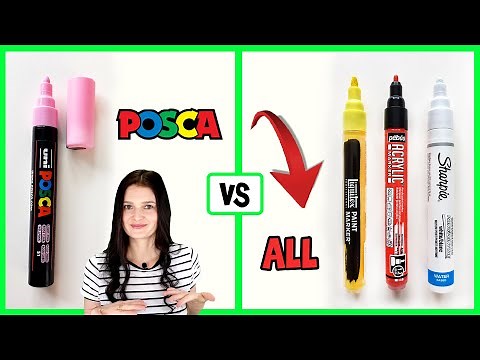 BEST PAINT MARKERS 🎨 Posca Pens vs Sharpie vs Liquitex vs Pebeo