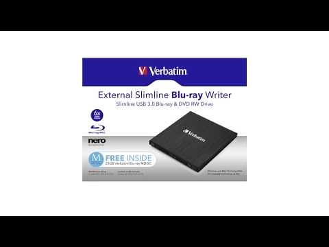 Verbatim External Slimline USB 3.0-Blu-ray-Brenner