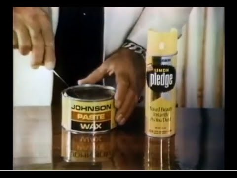 Lemon Pledge Spray & Wax Commercial (George Montgomery, 1974)