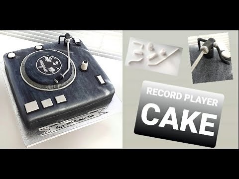 Record Player Cake